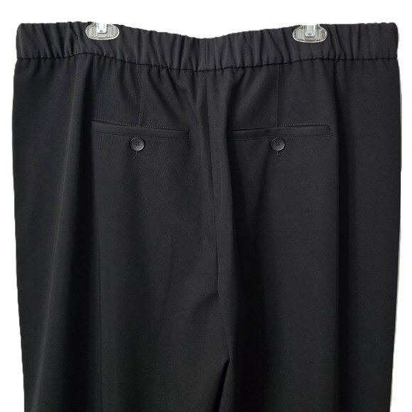 ME+EM Side Stripe Track Pant 14 US 18 UK Wide Leg Trouser Black Zip Pockets NEW - Picture 9 of 15